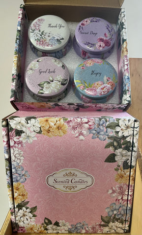 Gift Tins - Pink Flower Box