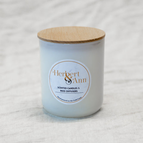 Large Cambridge White Candle